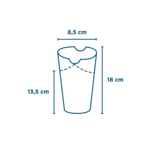Vasos de cartoncillo negro con cierre para patatas fritas