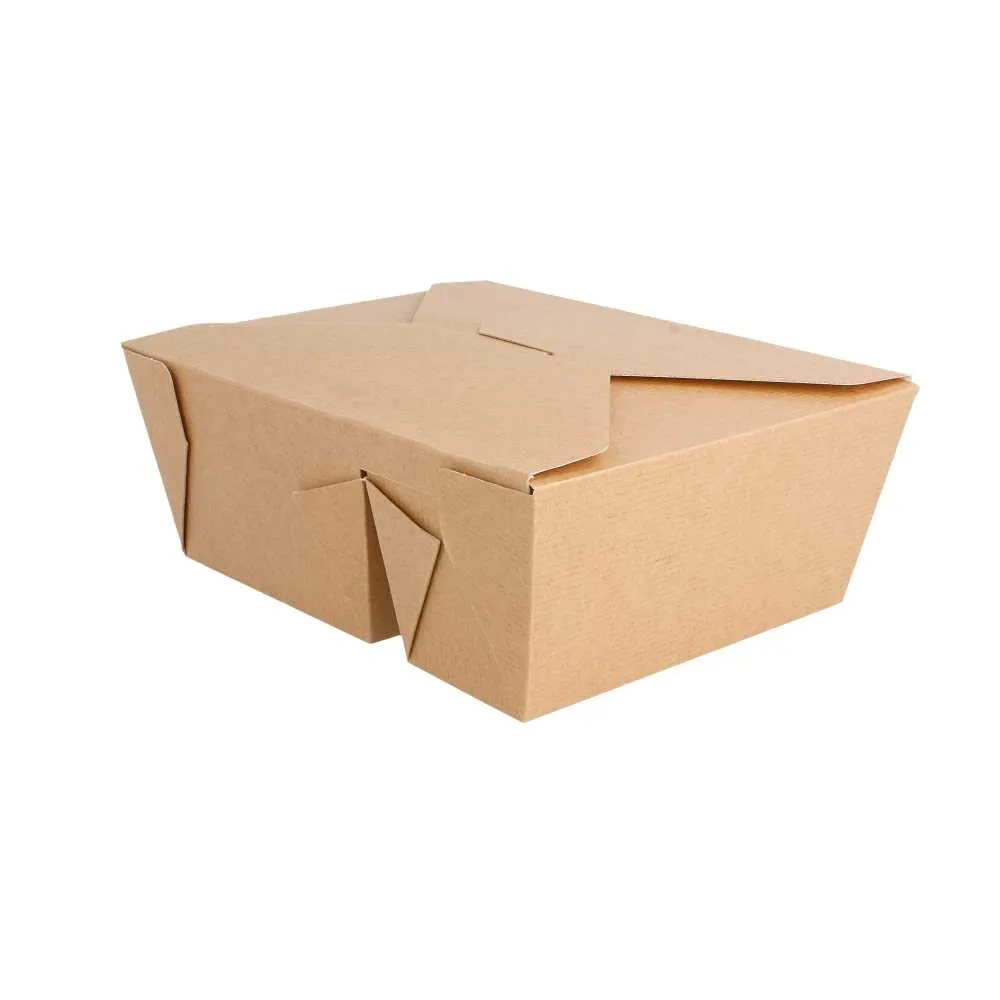 Cajas americanas de 2 compartimentos cartón kraft