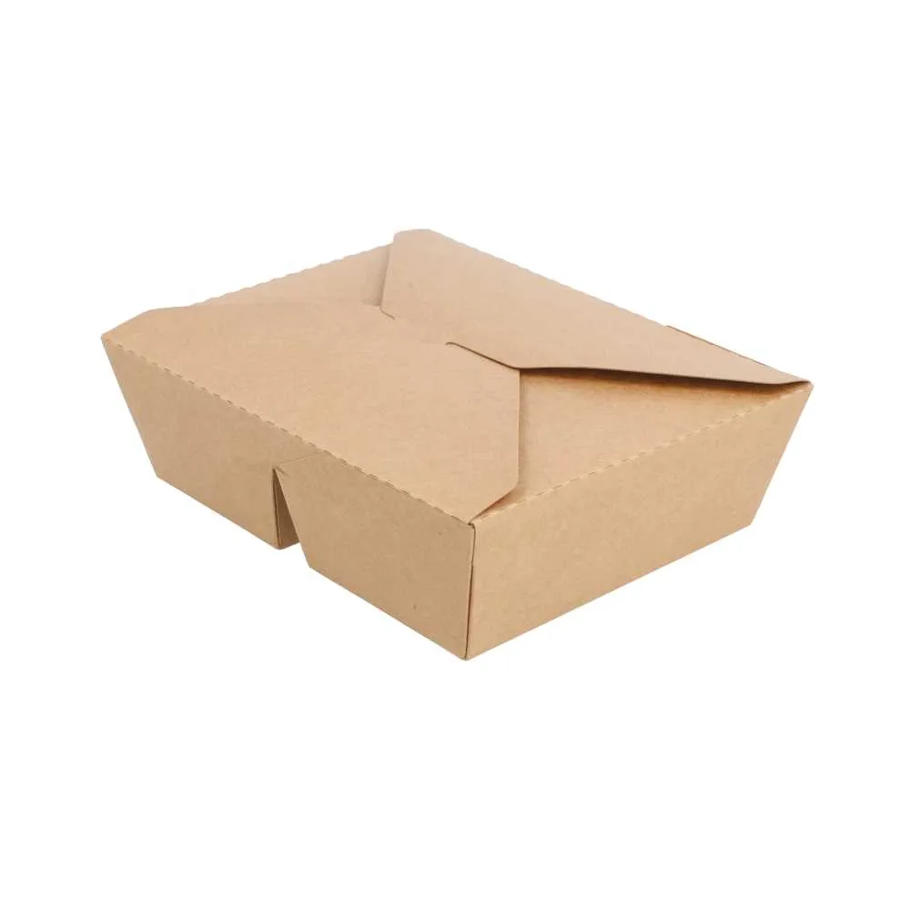 Cajas americanas de 2 compartimentos cartón kraft
