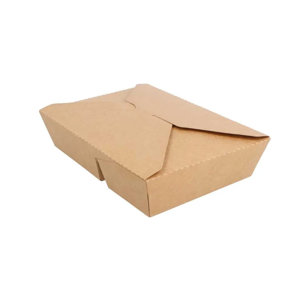 Cajas americanas de 2 compartimentos cartón kraft