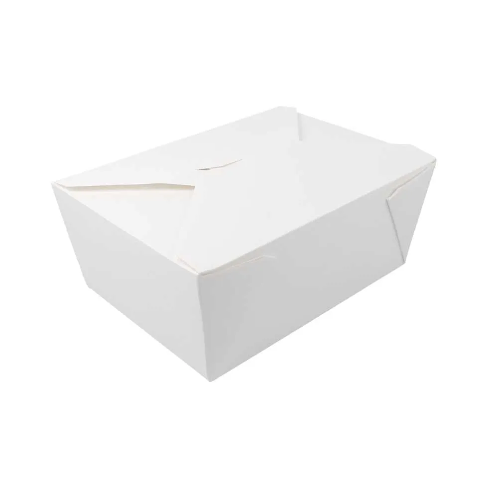 Cajas americanas microondables de cartón blanco "THEPACK""