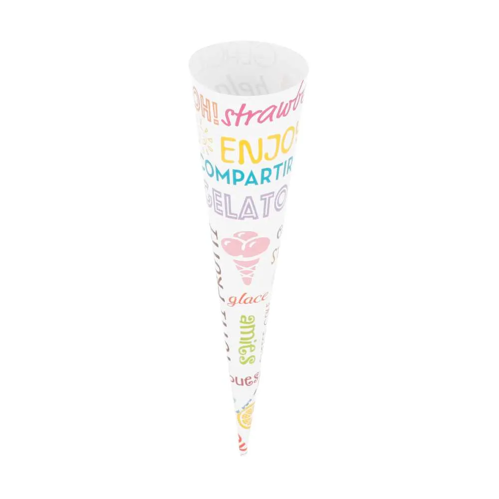 Conos de papel para helado "PAROLE"