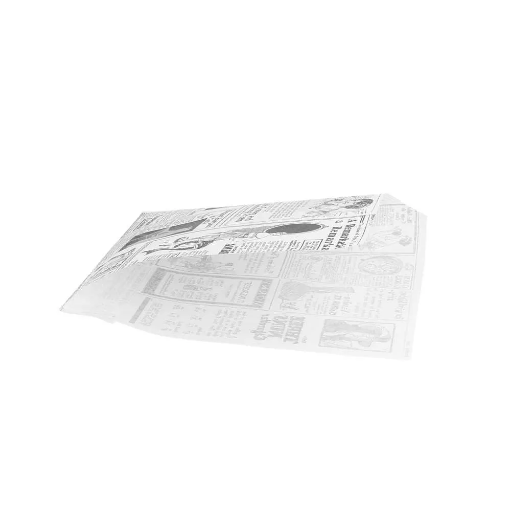 Papel antigrasa abierto 2 lados blanco "TIMES"