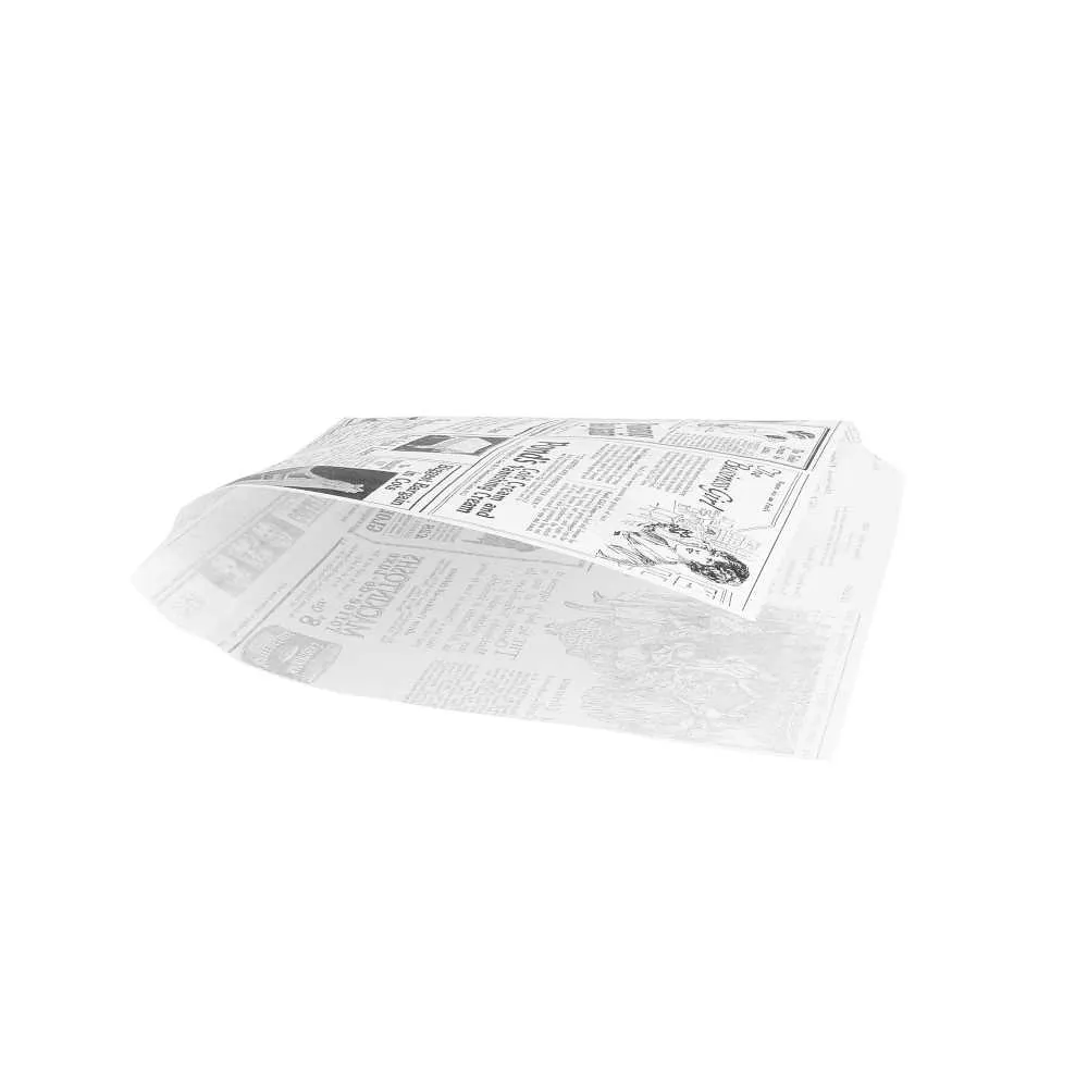 Papel antigrasa abierto 2 lados blanco "TIMES"