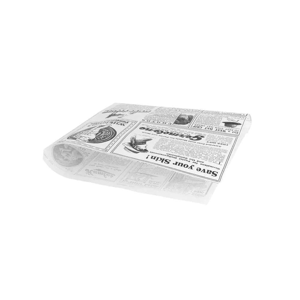 Papel antigrasa abierto 2 lados blanco "TIMES"