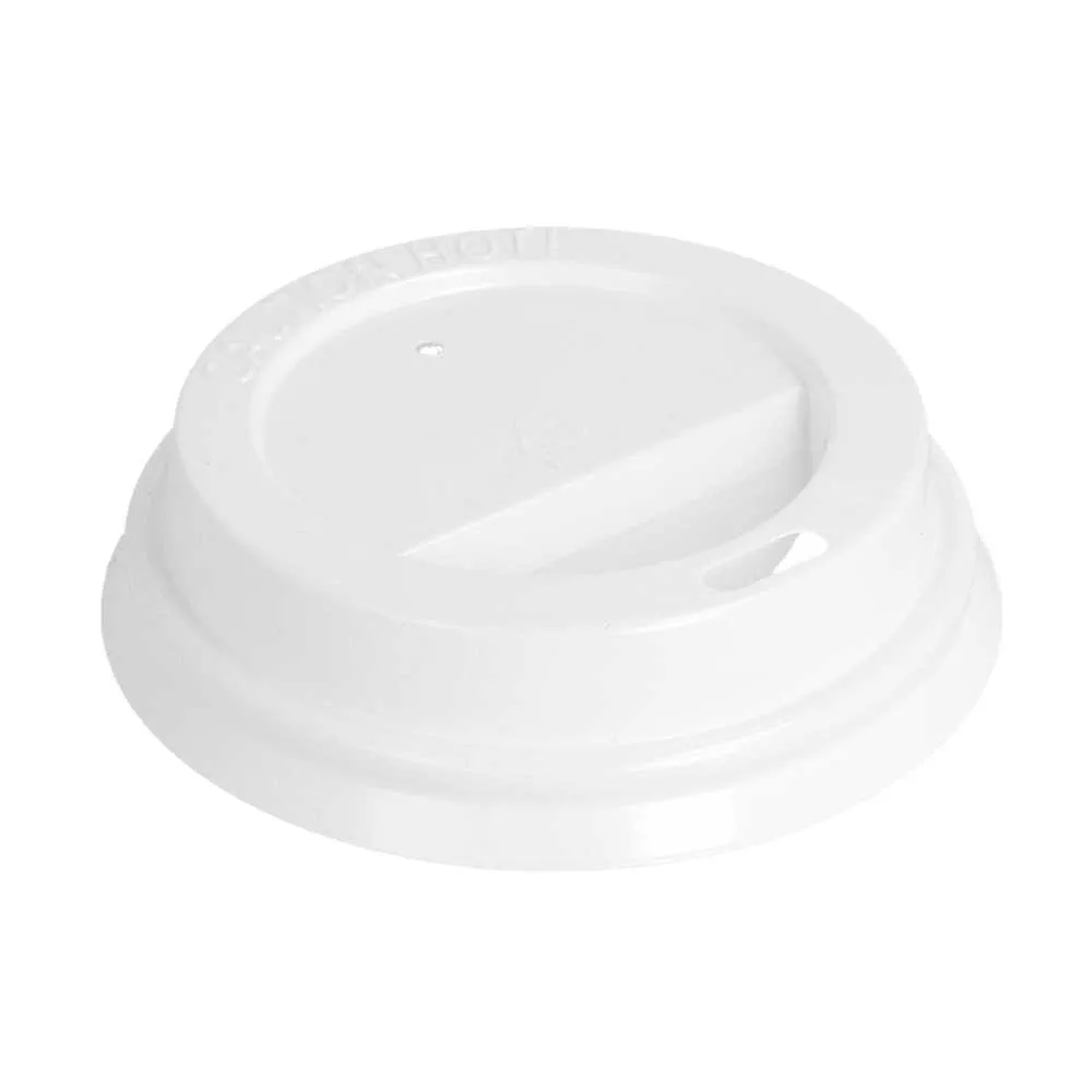 Tapas altas para vasos 180 ml blanco ps