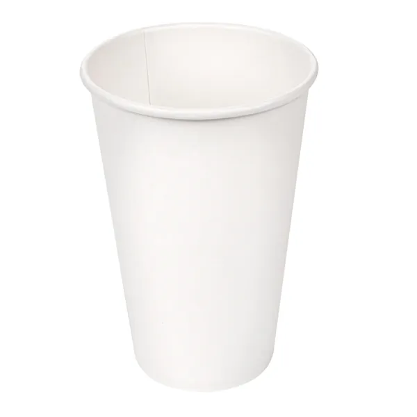 Vasos de cartón blanco para café 1 pared