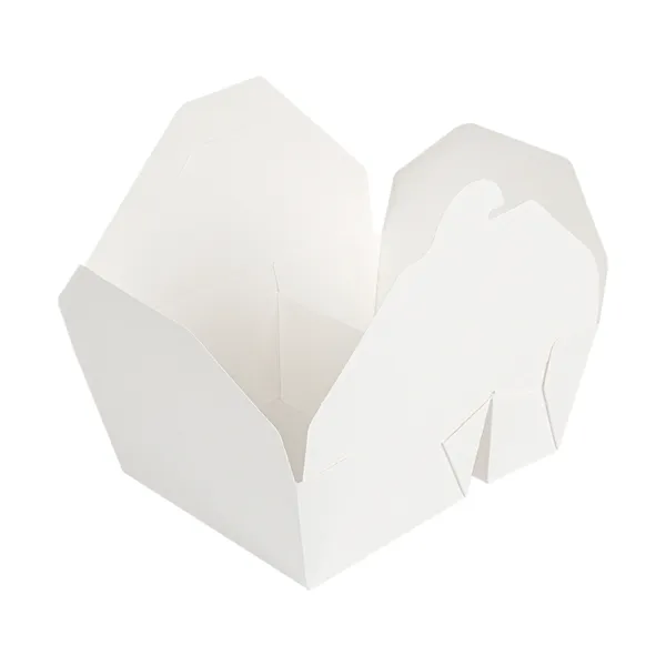 Cajas americanas de 2 compartimentos cartón blanco