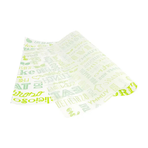 Papel antigrasa basket verde y blanco "PAROLE"
