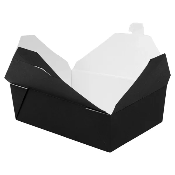 Cajas americanas microondables de cartón negro "THEPACK""