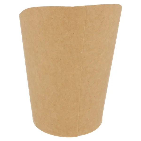 Vasos de cartón kraft abiertos para fritos "FEEL GREEN"