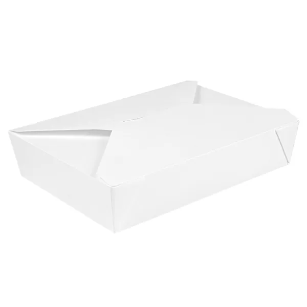 Cajas americanas microondables de cartón blanco "THEPACK""