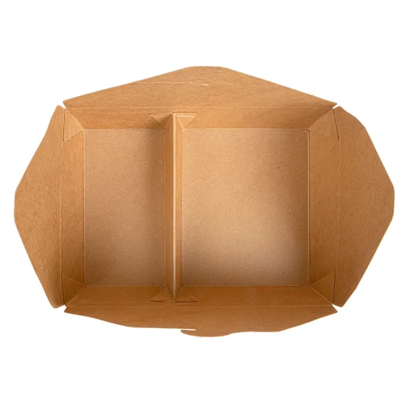 Cajas americanas de 2 compartimentos cartón kraft