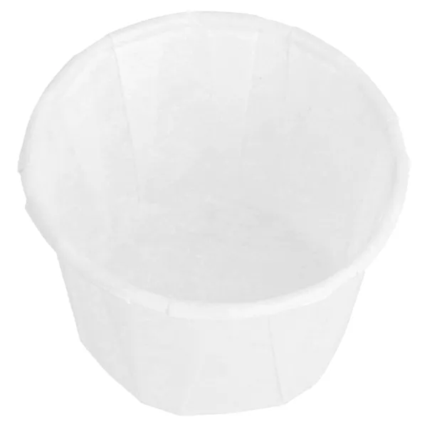 Tarrinas de papel antigrasa plisado blanco
