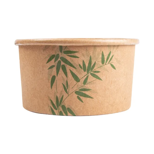 Tarrinas de cartoncillo kraft para helados "FEEL GREEN"
