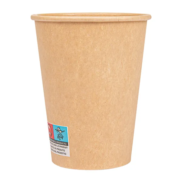 Vasos de cartón kraft para café