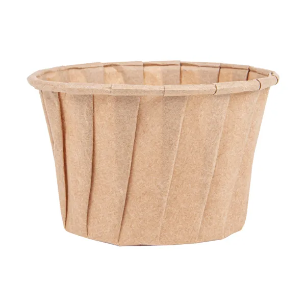 Tarrinas de papel antigrasa plisado kraft