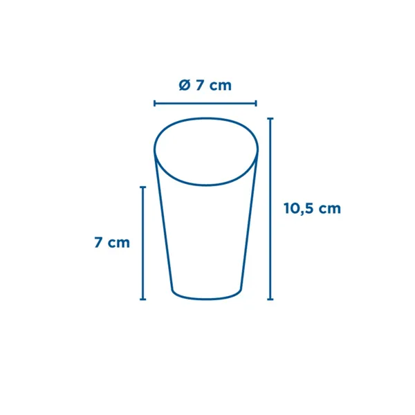 Vasos de cartón kraft abiertos para fritos