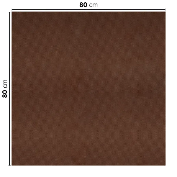 Manteles plegados color chocolate "SPUNBOND" 60 G/M2