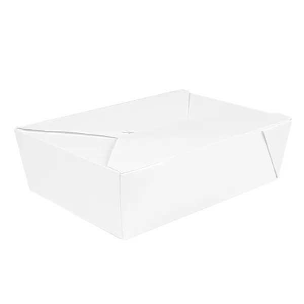 Cajas americanas microondables de cartón blanco "THEPACK""