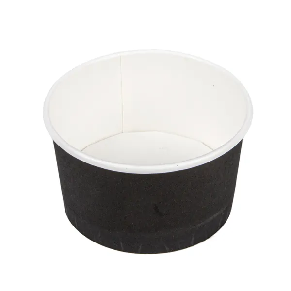 Tarrinas de cartoncillo negro para helados