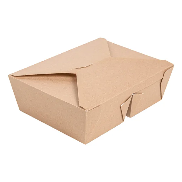 Cajas americanas de 2 compartimentos cartón kraft