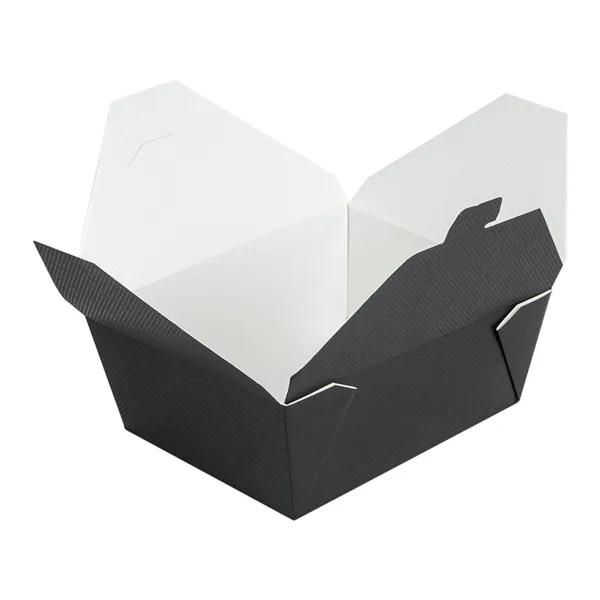 Cajas americanas microondables de cartón negro "THEPACK""