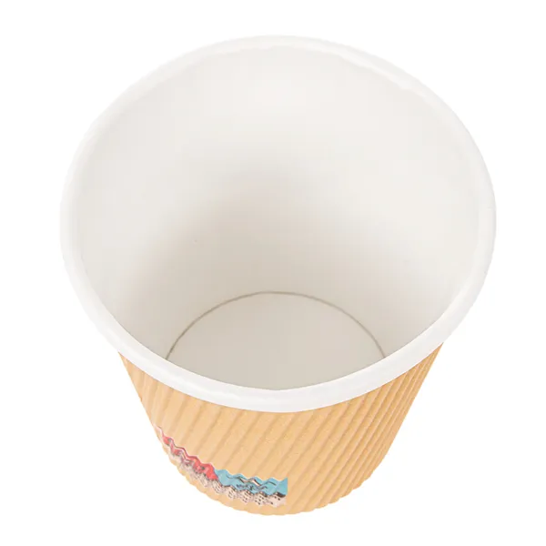 Vasos de cartón kraft para café doble revestimiento