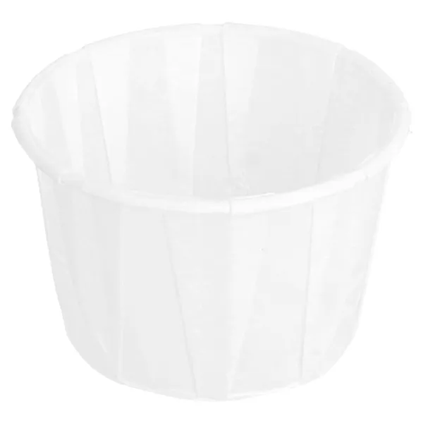 Tarrinas de papel antigrasa plisado blanco