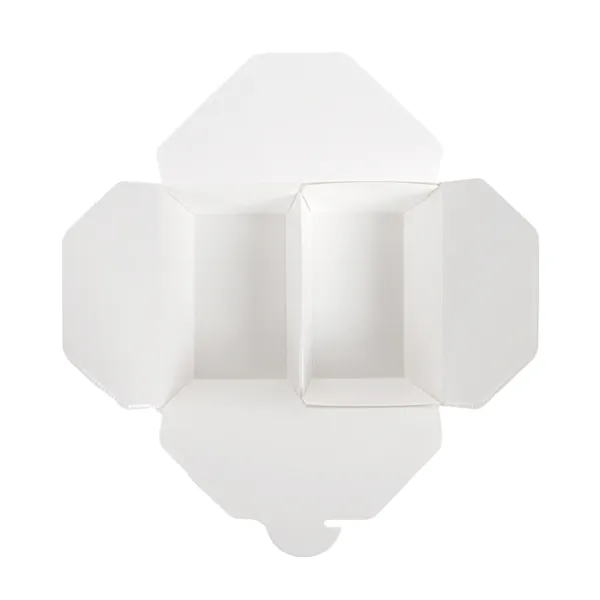 Cajas americanas de 2 compartimentos cartón blanco