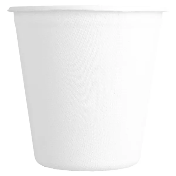 Vasos de bagazo blanco para café "BIONIC"