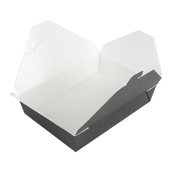 Cajas americanas microondables de cartón negro "THEPACK""