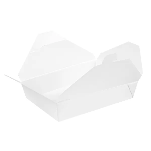 Cajas americanas microondables de cartón blanco "THEPACK""