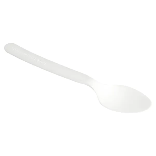Cucharas desechables blancas fabricados en CPLA