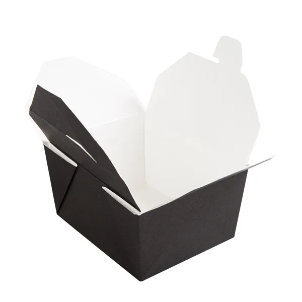 Cajas americanas microondables de cartón negro "THEPACK""