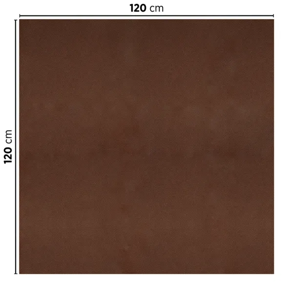 Manteles plegados color chocolate "SPUNBOND" 60 G/M2