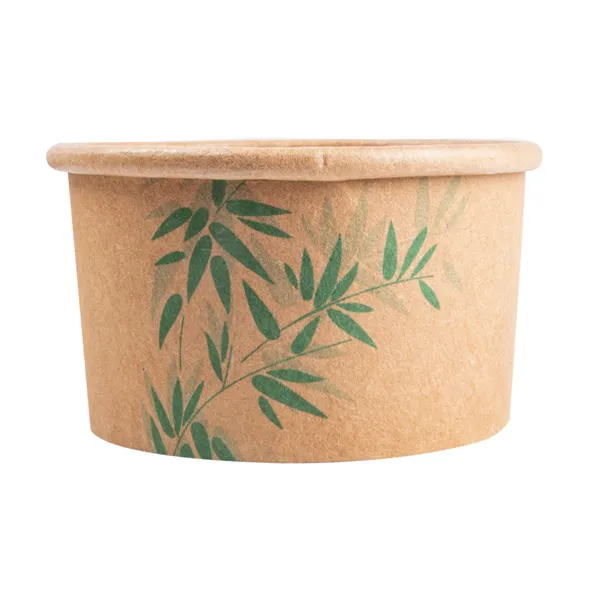 Tarrinas de cartoncillo kraft para helados "FEEL GREEN"