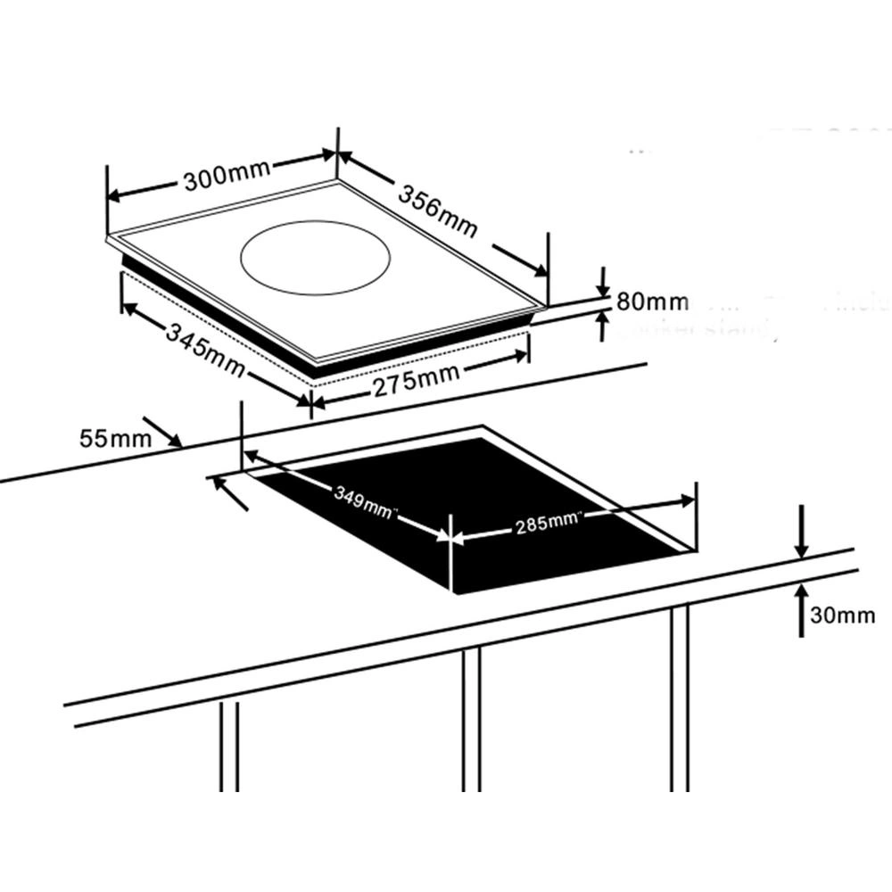 Placa De Induccion Portatil 2000W