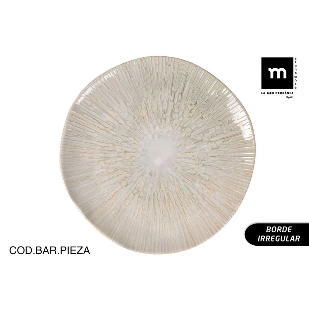 Plato Llano 26Cm Anya Iberica Brillo Porcelana