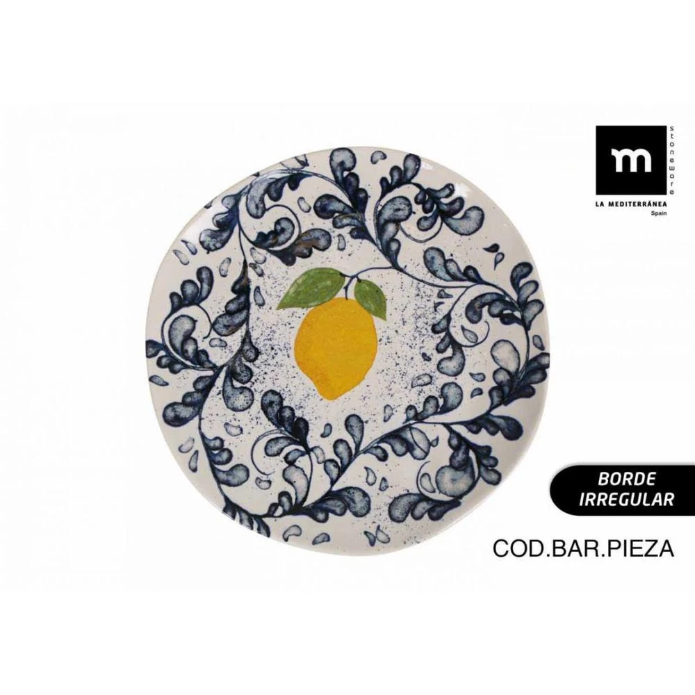 Plato Llano 26Cm Limoi Iberica Brillo Porcelana